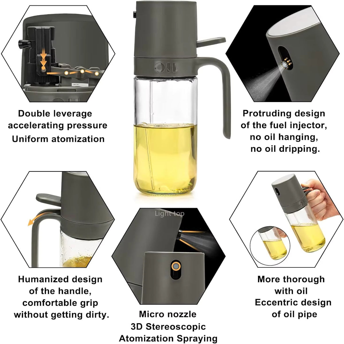 Glass Oil Vinegar Spray Bottle.   Buy 2 Get 15% Off