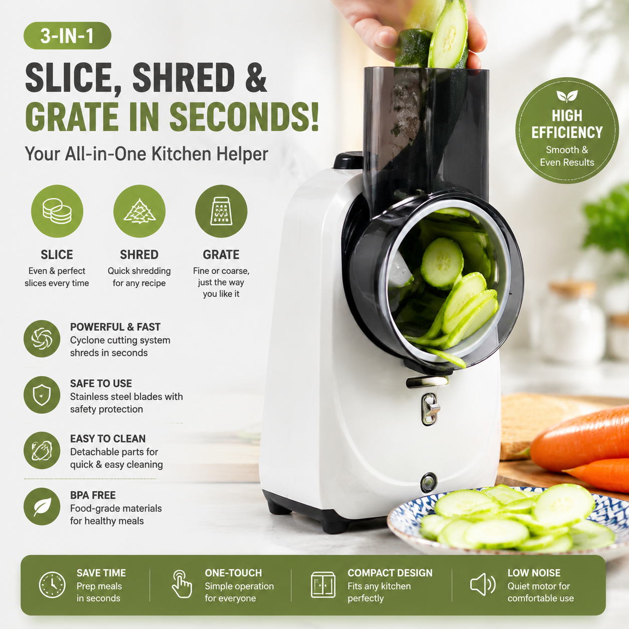 Electric SliceMaster 3-in-1